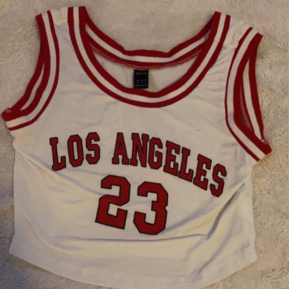 Los Angeles Cropped T from shein